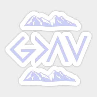 God Is Greater Sticker